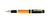 Delta DV2 Premium 14k Fountain Pen - Orange / Gold Trim