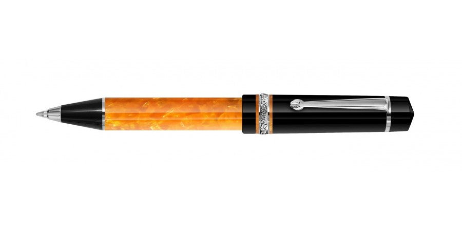 Delta DV2 Ballpoint Pen - Orange / Palladium Trim