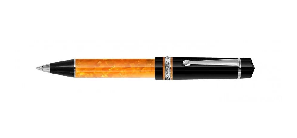 Delta DV2 Ballpoint Pen - Orange / Palladium Trim
