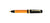 Delta DV2 Ballpoint Pen - Orange / Gold Trim