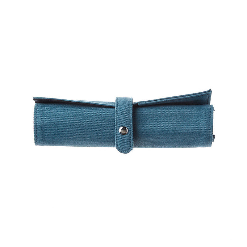 Delfonics Canvas Roll Pencil Case - Sky Blue