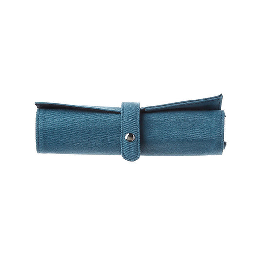 Delfonics Canvas Roll Pencil Case - Sky Blue