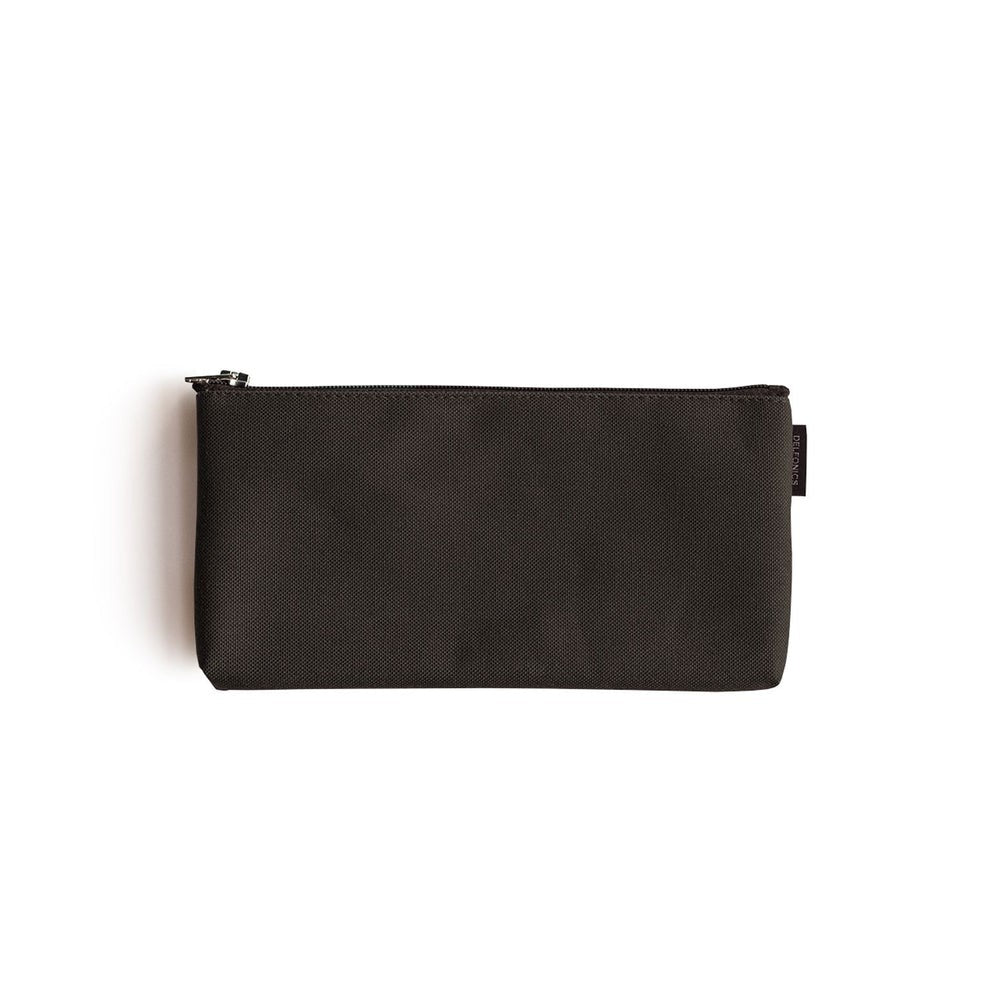 Delfonics "Marek" Canvas Flat Pencil Case - Black