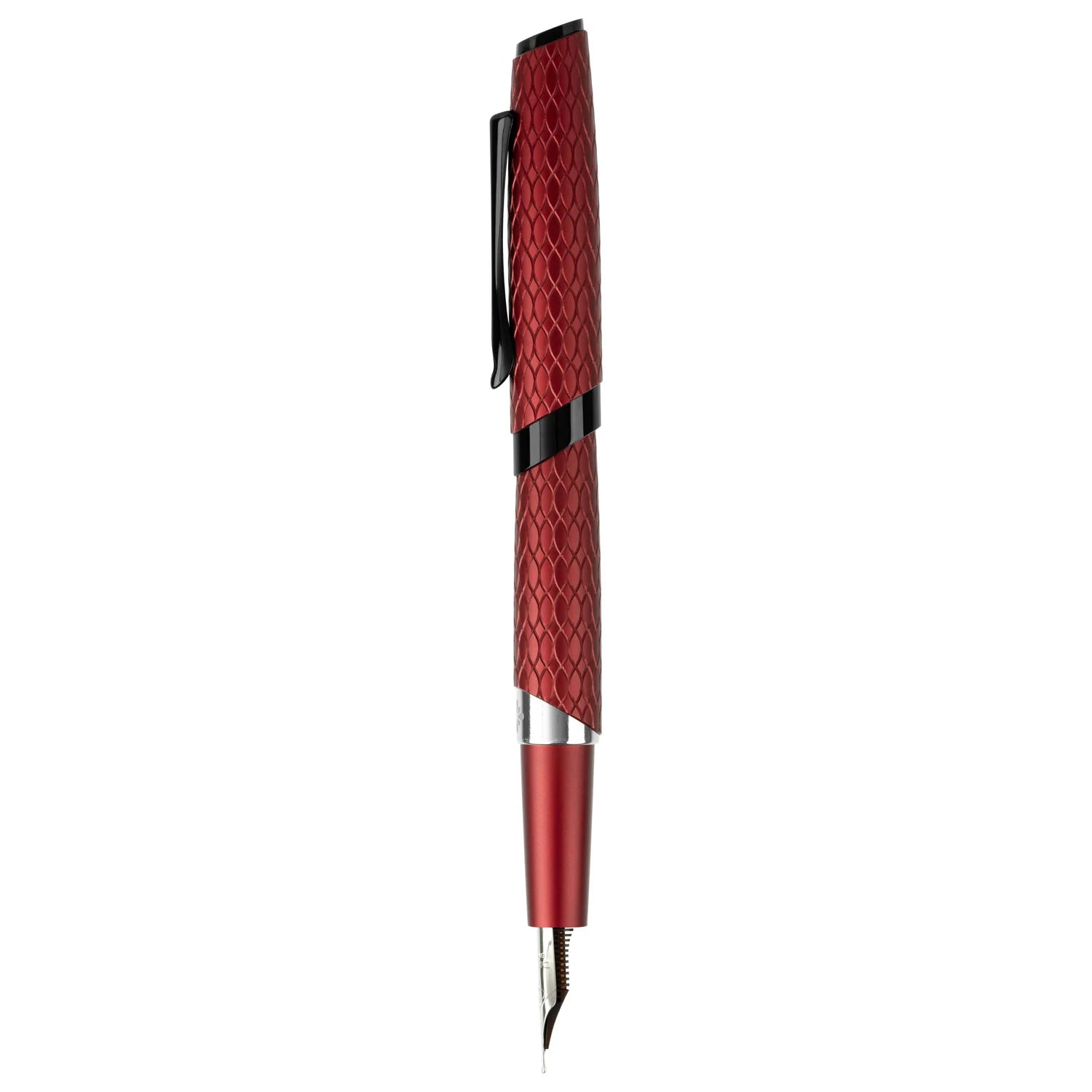Diplomat Cobra Fountain Pen - Burgundy Guilloche