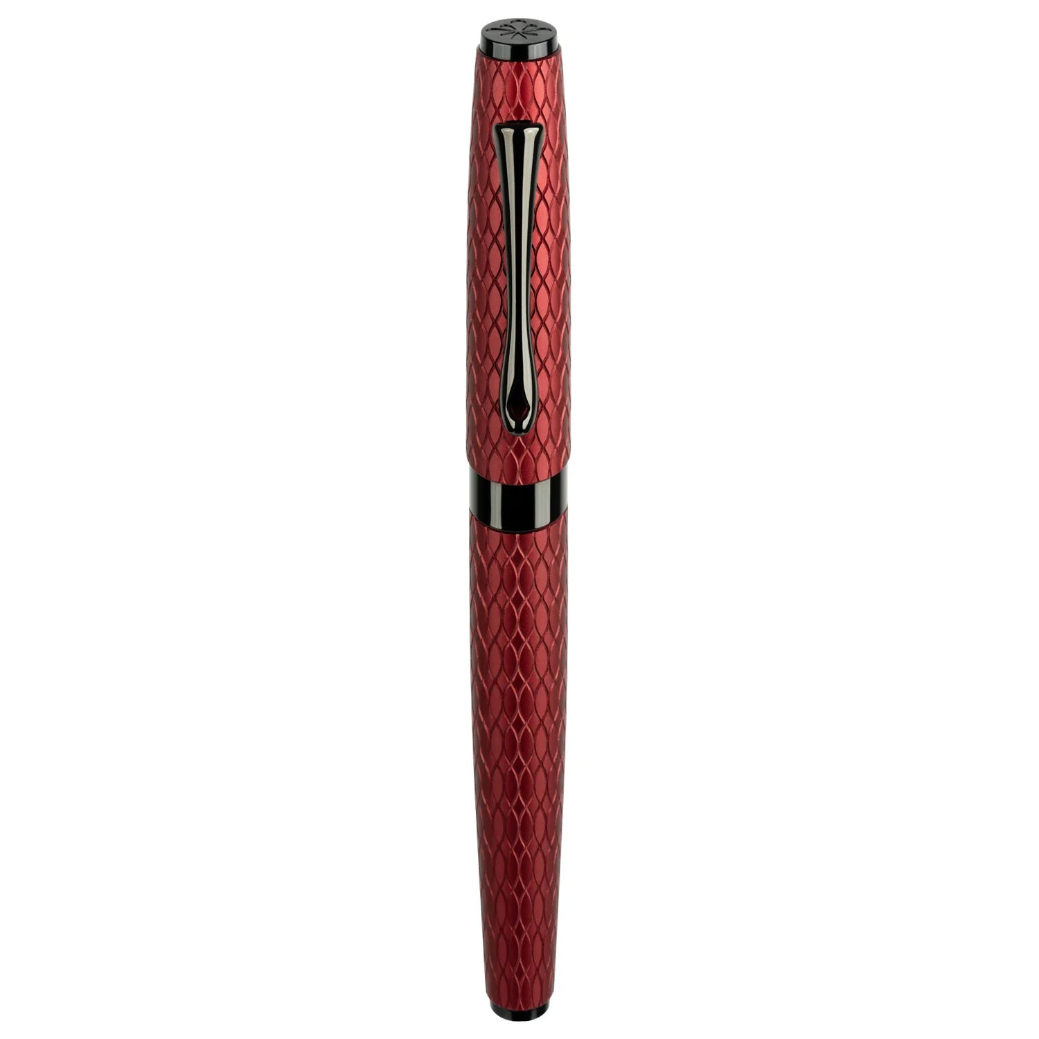 Diplomat Cobra Fountain Pen - Burgundy Guilloche