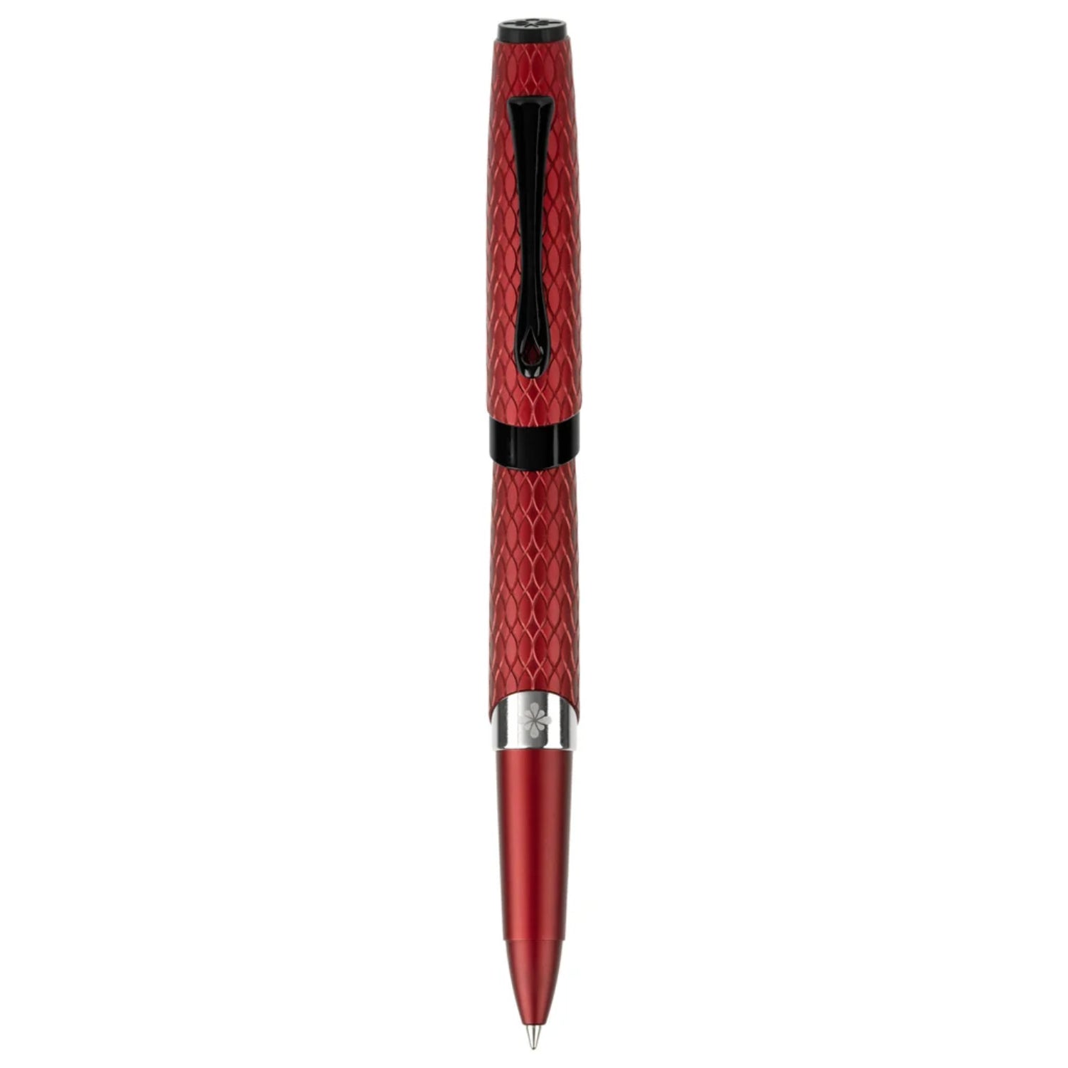 Diplomat Cobra Rollerball Pen - Burgundy Guilloche