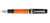 Delta DV2 Mid Size Fountain Pen - Orange / Palladium Trim