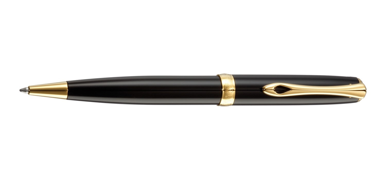 Diplomat Excellence A2 Ballpoint Pen - Black Lacquer / Gold Trim