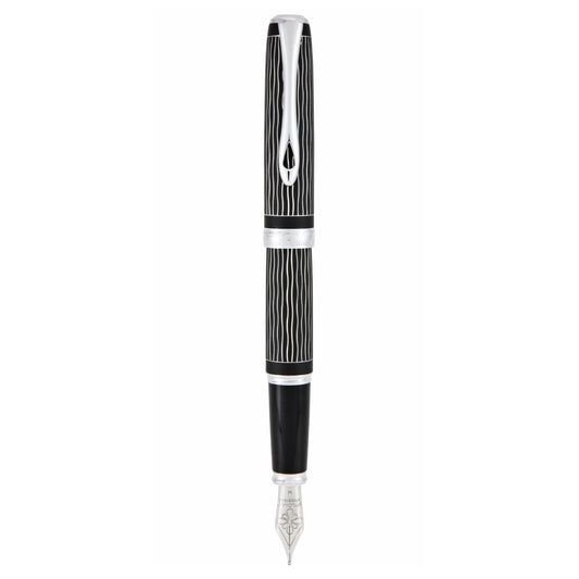 Diplomat Excellence A Plus Fountain Pen - Guilloche Lapis Wave