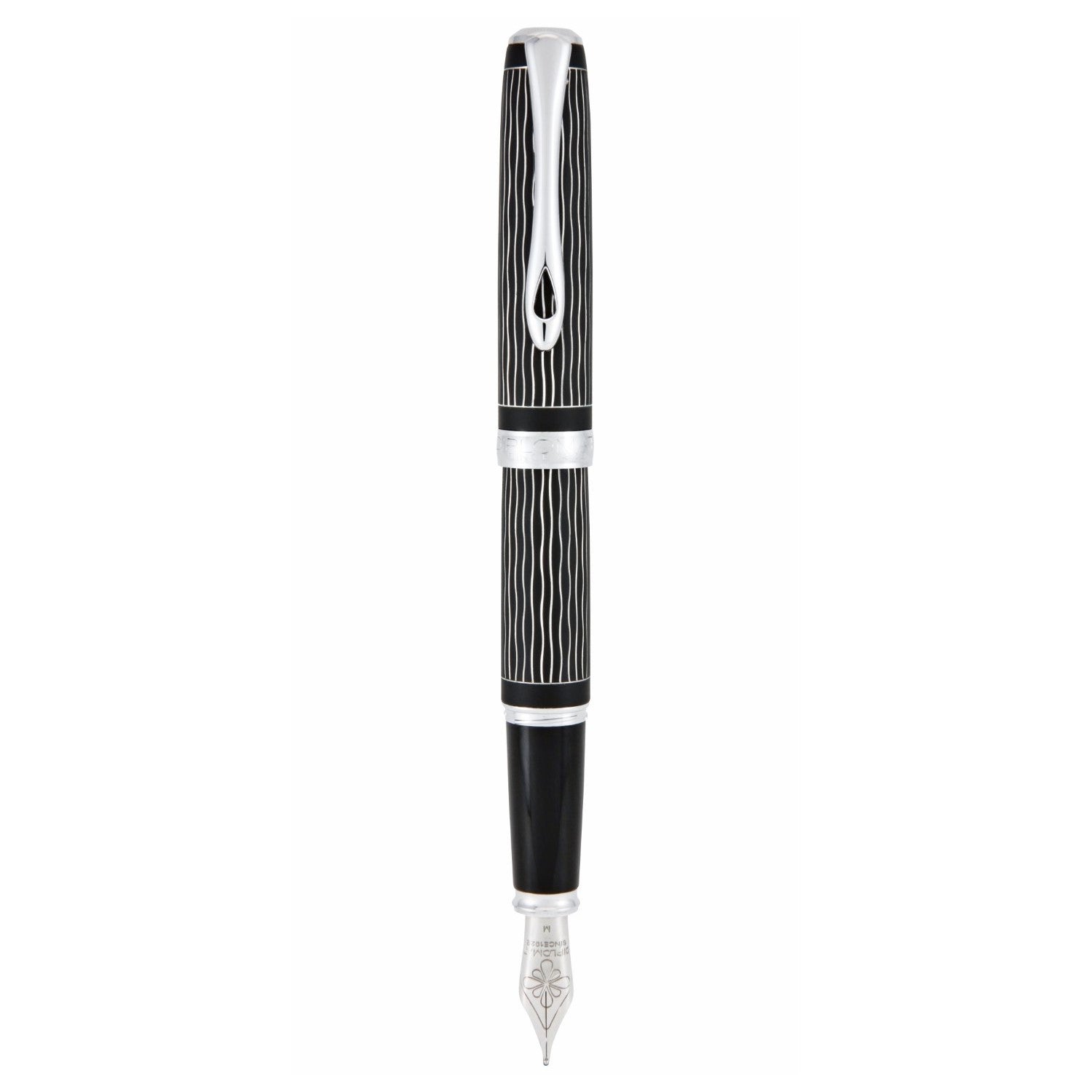 Diplomat Excellence A Plus Fountain Pen - Guilloche Lapis Wave