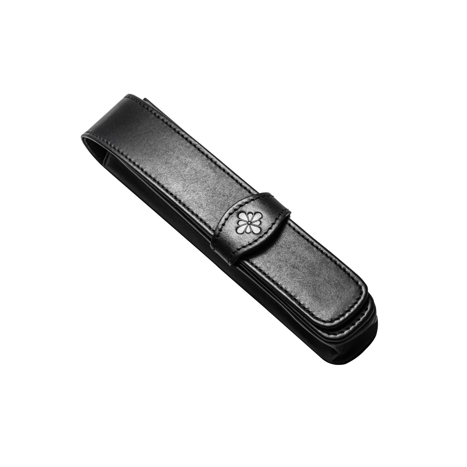 Diplomat Leather Single Pen Case - Black