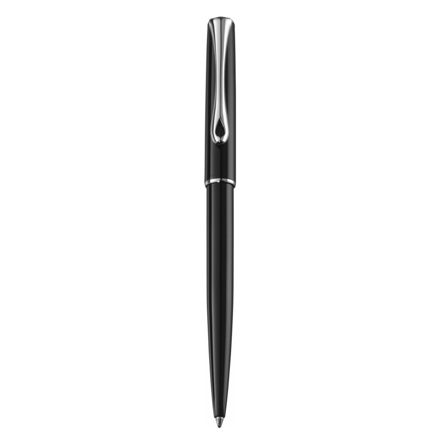 Diplomat Traveller Ballpoint Pen - Black Lacquer / Chrome Trim