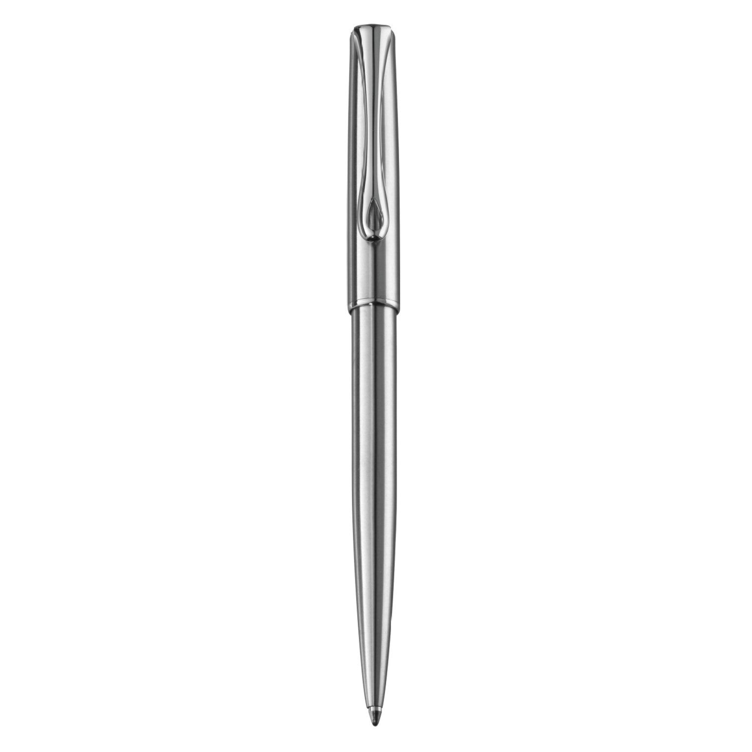 Diplomat Traveller Ballpoint Pen - Stainless Steel / Chrome Trim