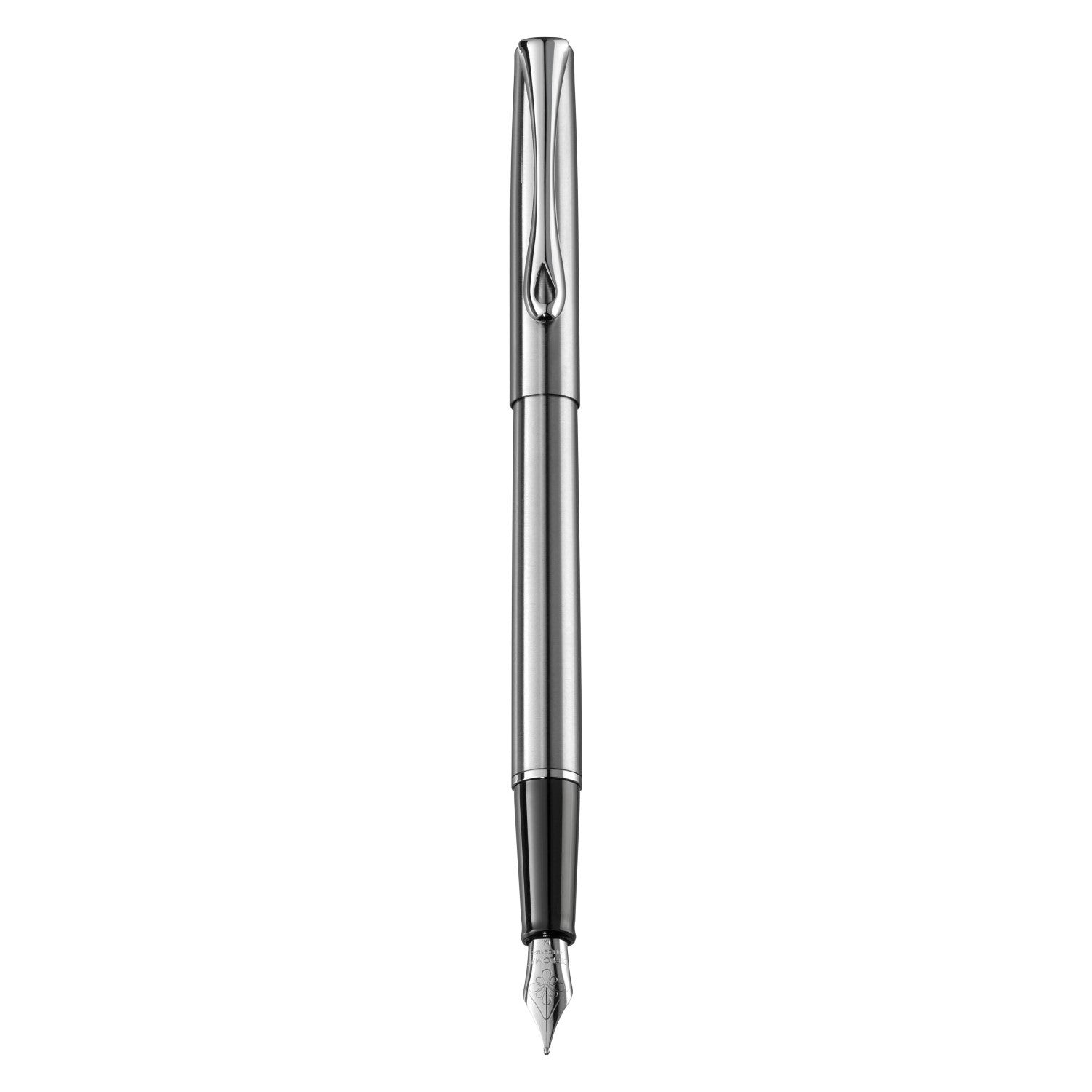 Diplomat Traveller Fountain Pen - Stainless Steel / Chrome Trim