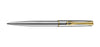 Diplomat Traveller Ballpoint Pen - Stainless Steel / Gold Trim