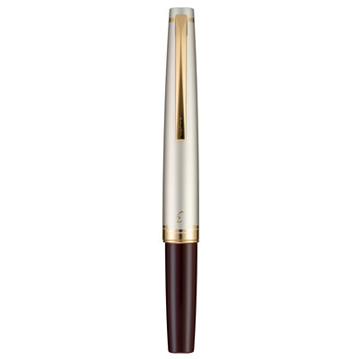Pilot E95s Fountain Pen - Deep Red & Silver / Gold Trim