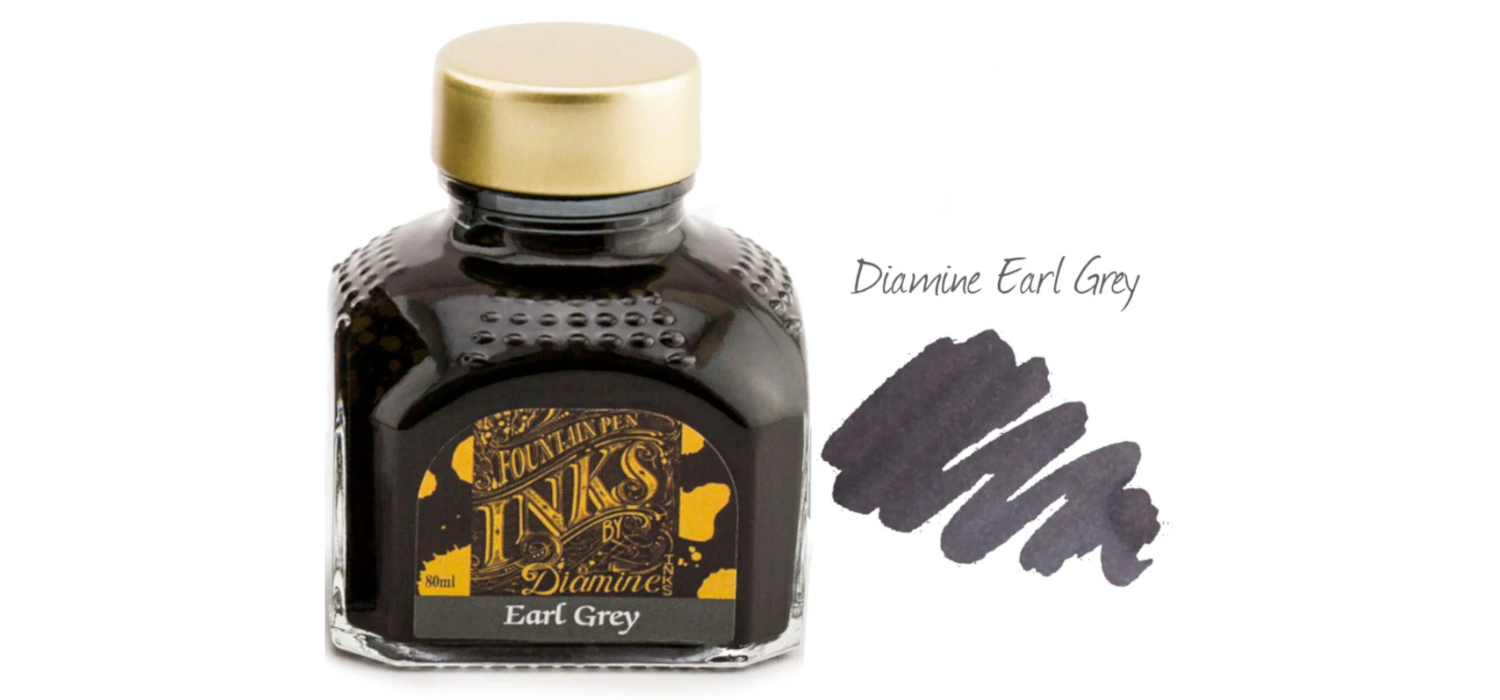 Diamine Ink Bottle 80ml - Grey Shades - Assorted Colours