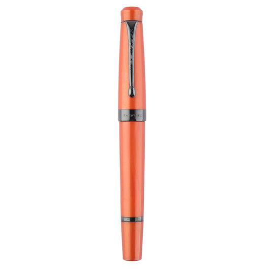 Kanwrite Heritage Fountain Pen - Pearl Orange / Black Trim