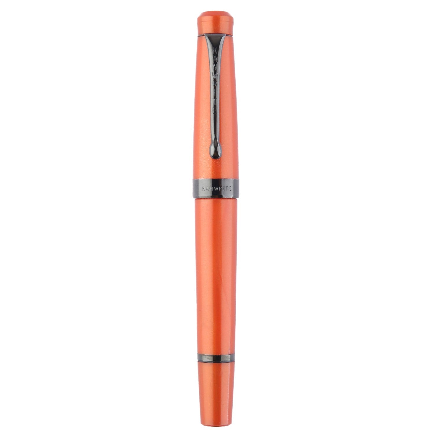 Kanwrite Heritage Fountain Pen - Pearl Orange / Black Trim