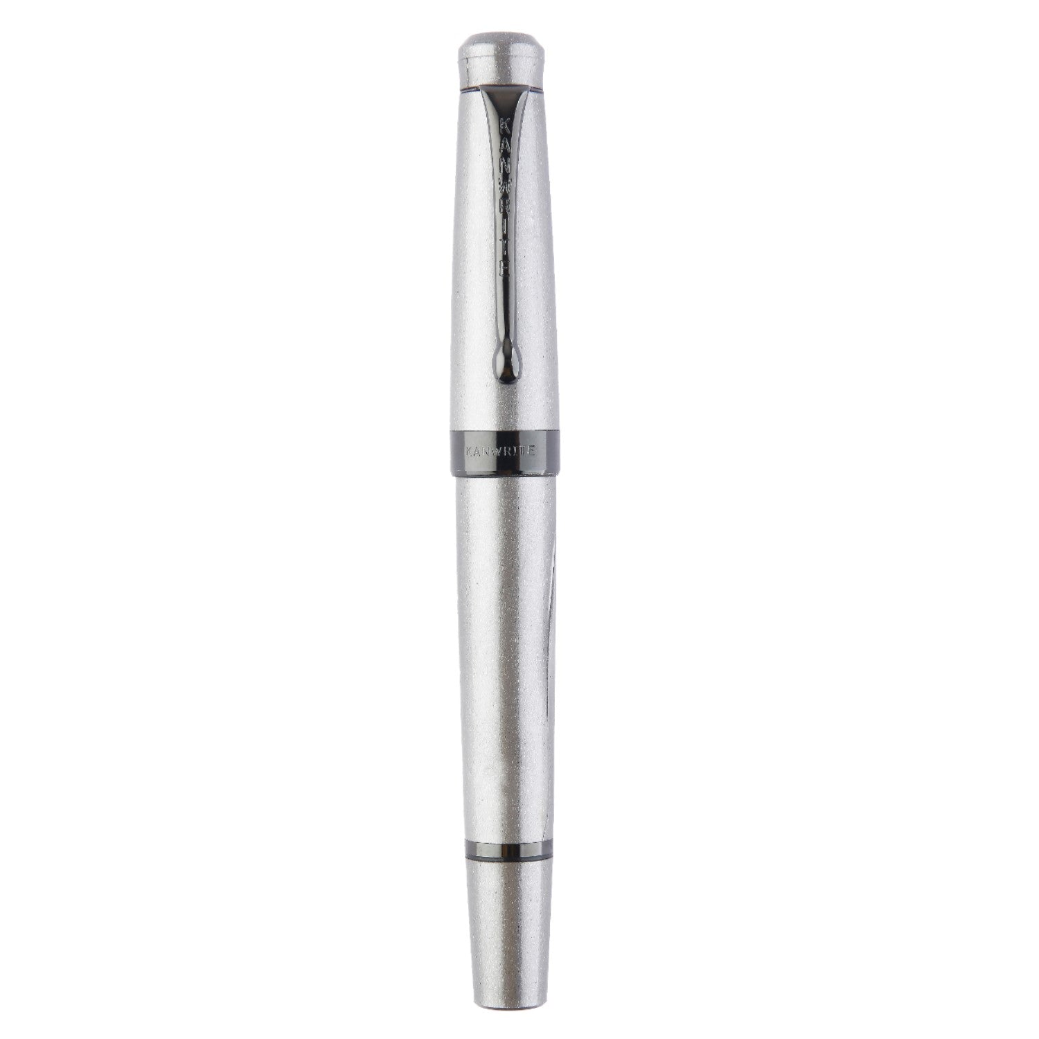Kanwrite Heritage Fountain Pen - Pearl Silver / Black Trim
