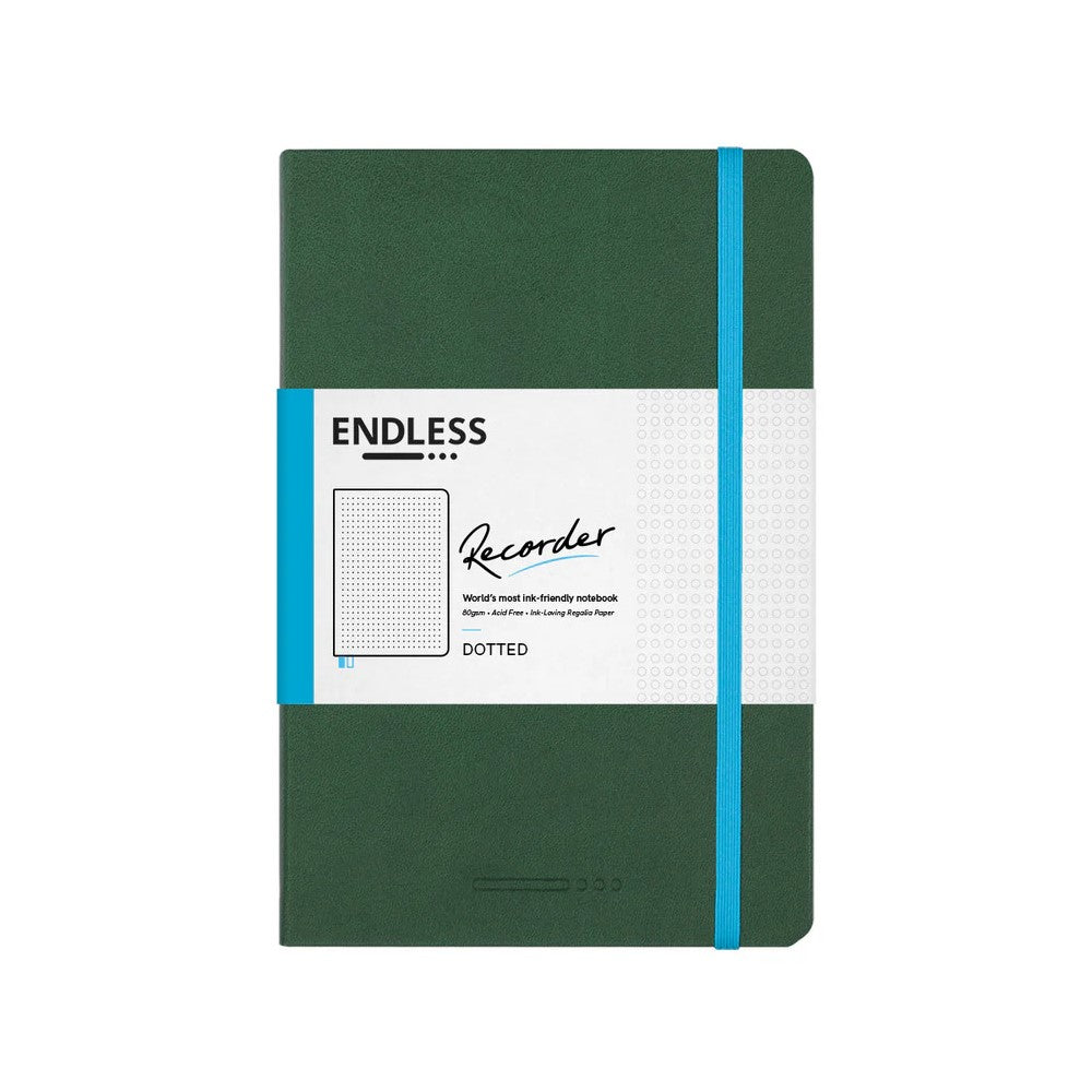 Endless Recorder Notebook A5 Dot Grid - Forest Canopy
