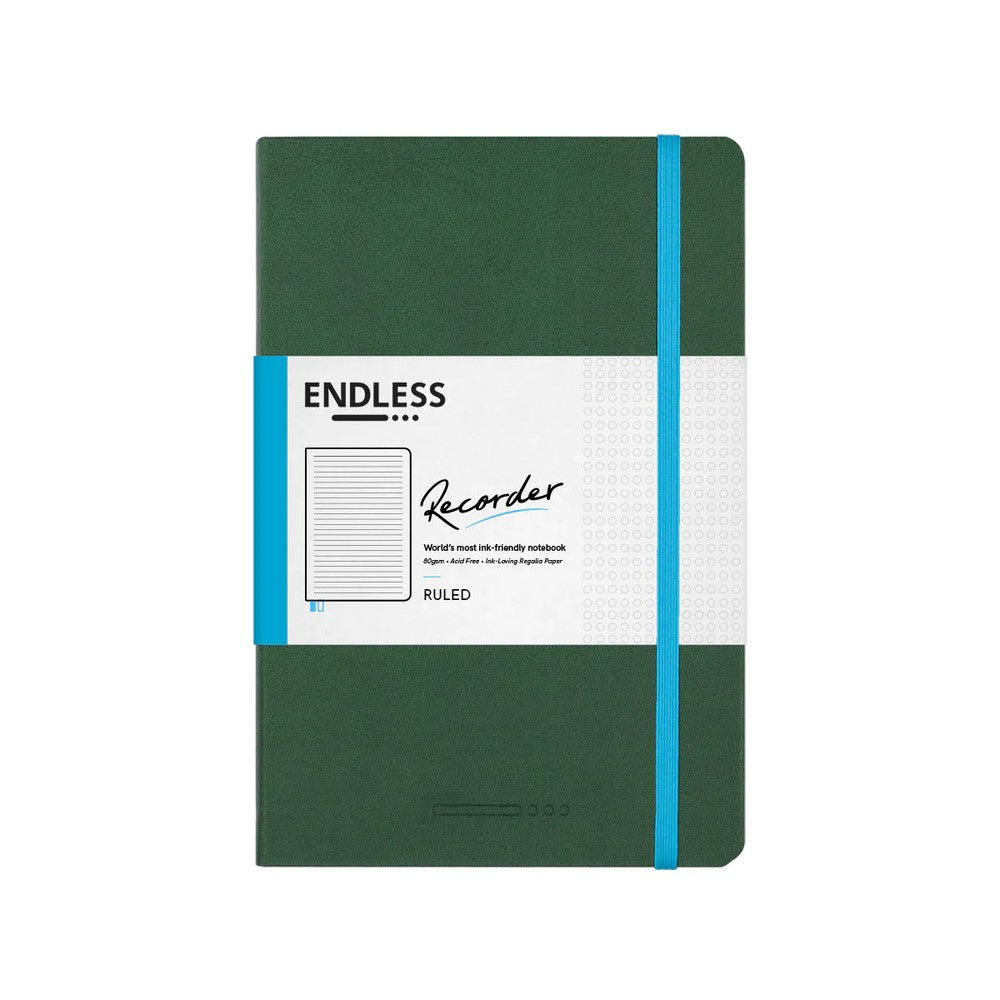 Endless Recorder Notebook A5 Lined - Forest Canopy