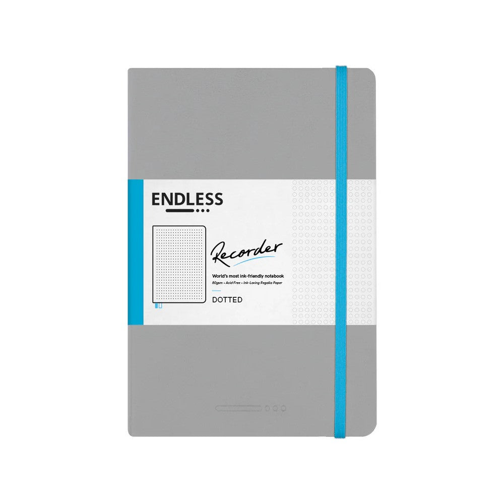 Endless Recorder Notebook A5 Dot Grid - Mountain Snow