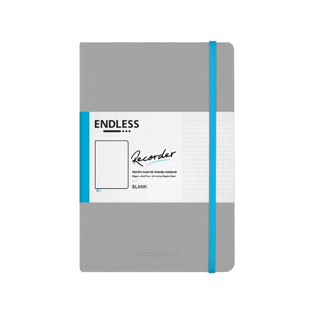 Endless Recorder Notebook A5 Plain - Mountain Snow