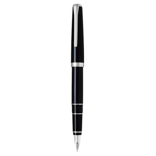 Pilot Falcon Fountain Pen - Black / Rhodium Trim