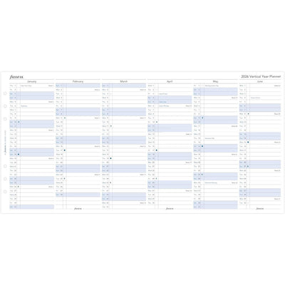 Filofax Refill 2026 A5 - Vertical Planner
