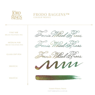 Ferris Wheel Press Lord of the Rings Ink Bottle 38ml - Frodo Bagins