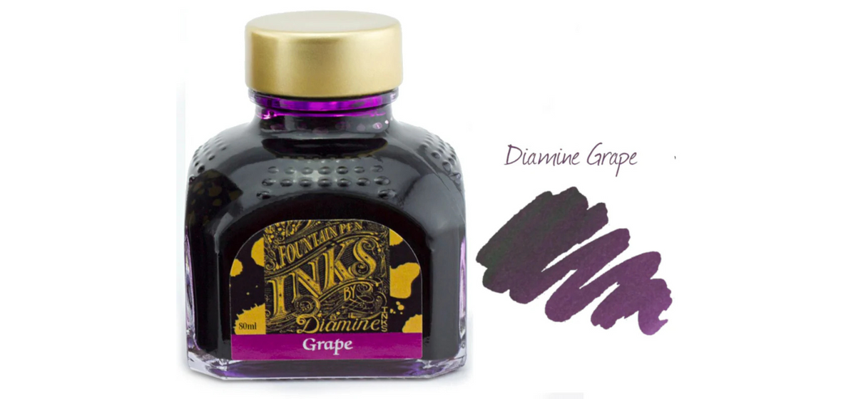 Diamine Ink Bottle 80ml - Purple Shades - Assorted Colours
