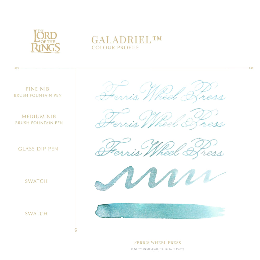 Ferris Wheel Press Lord of the Rings Ink Bottle 38ml - Galadriel