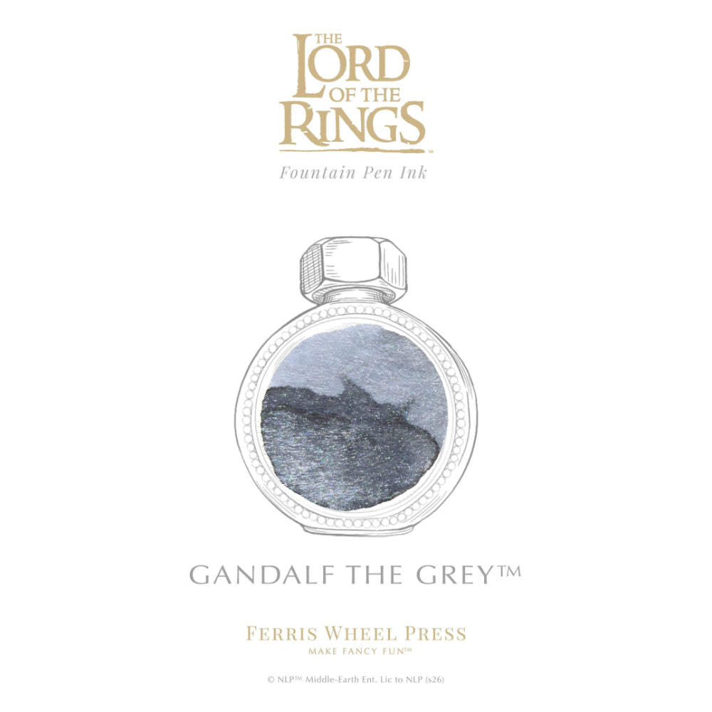 Ferris Wheel Press Lord of the Rings Ink Bottle 38ml - Gandalf the Grey