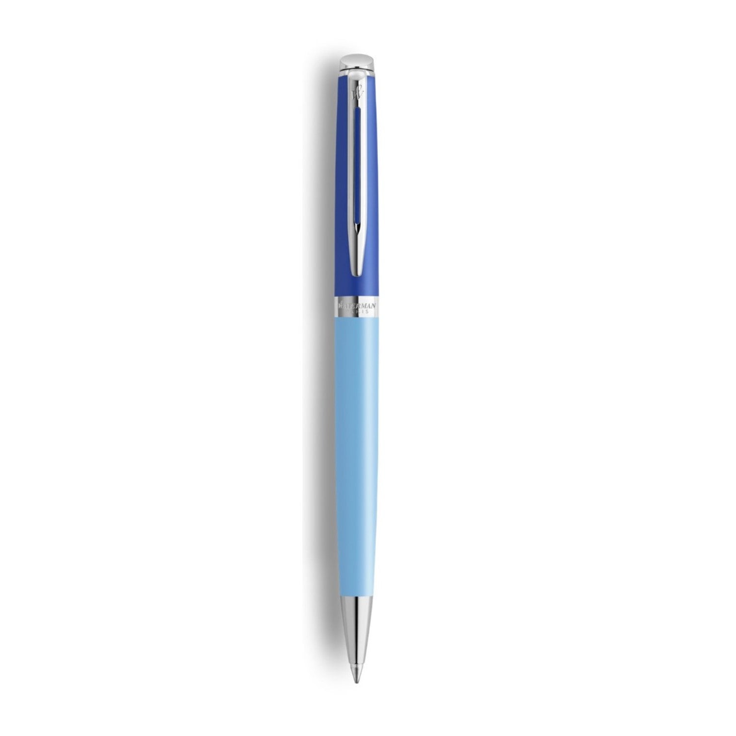 Waterman Hemisphere Colour Blocking Ballpoint Pen - Blue / Palladium Trim - Special Edition