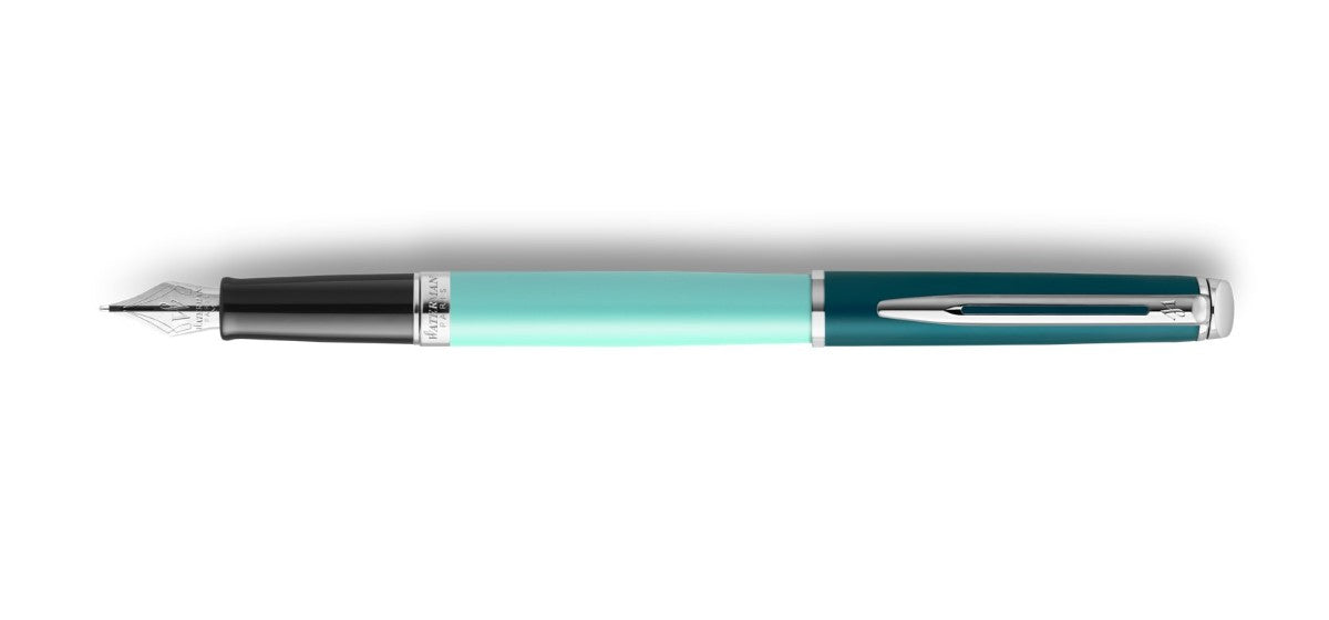 Waterman Hemisphere Colour Blocking Fountain Pen - Green / Palladium Trim - Special Edition