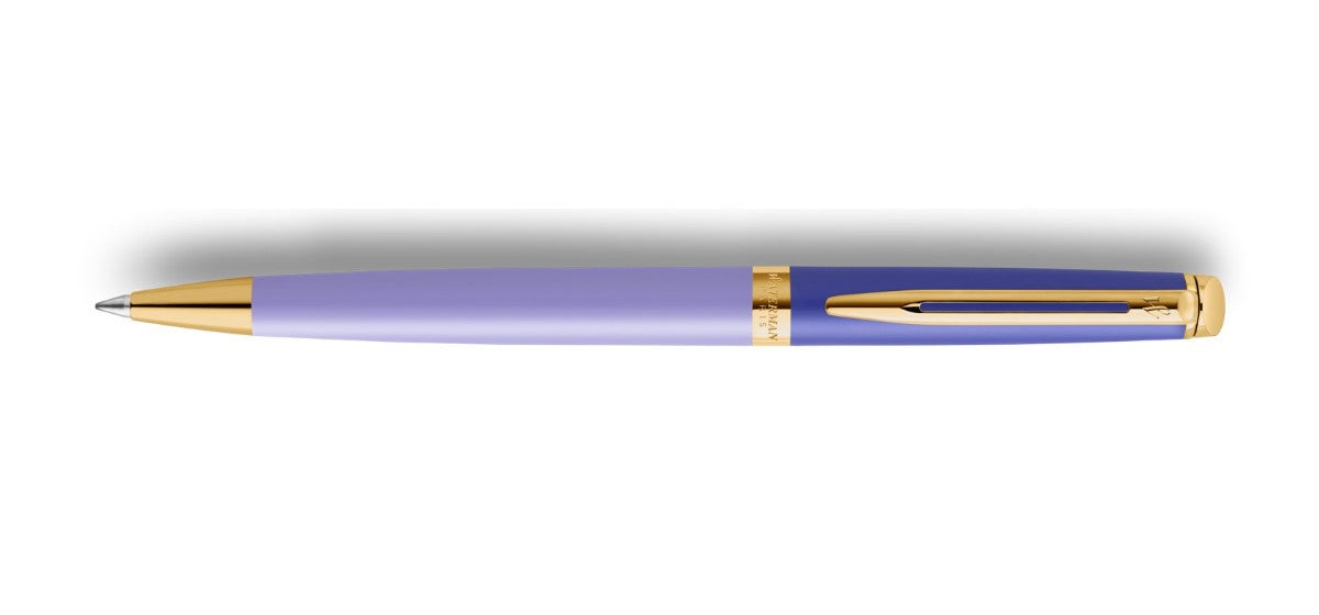 Waterman Hemisphere Colour Blocking Ballpoint Pen - Purple / Gold Trim - Special Edition