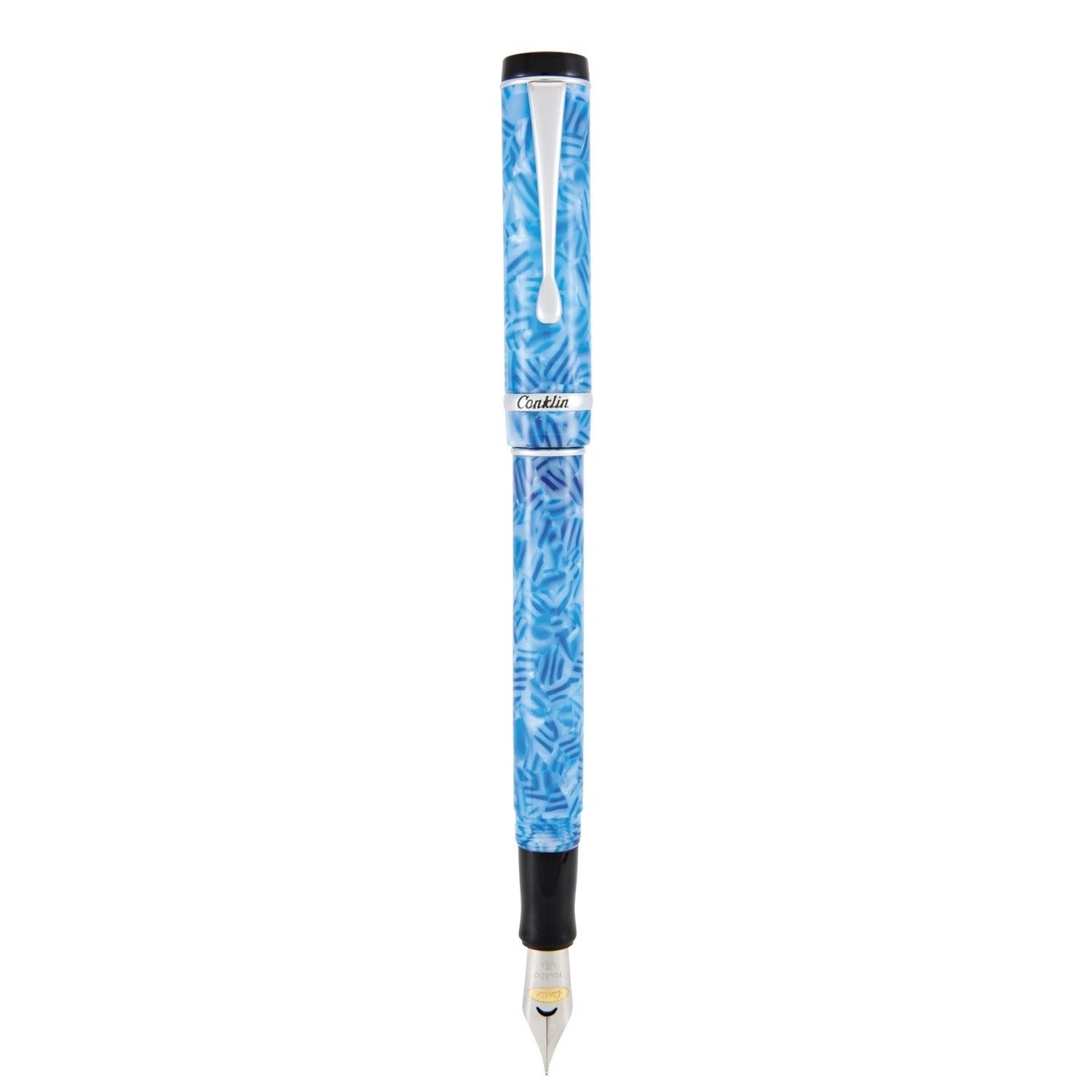 Conklin Duragraph Fountain Pen - Ice Blue