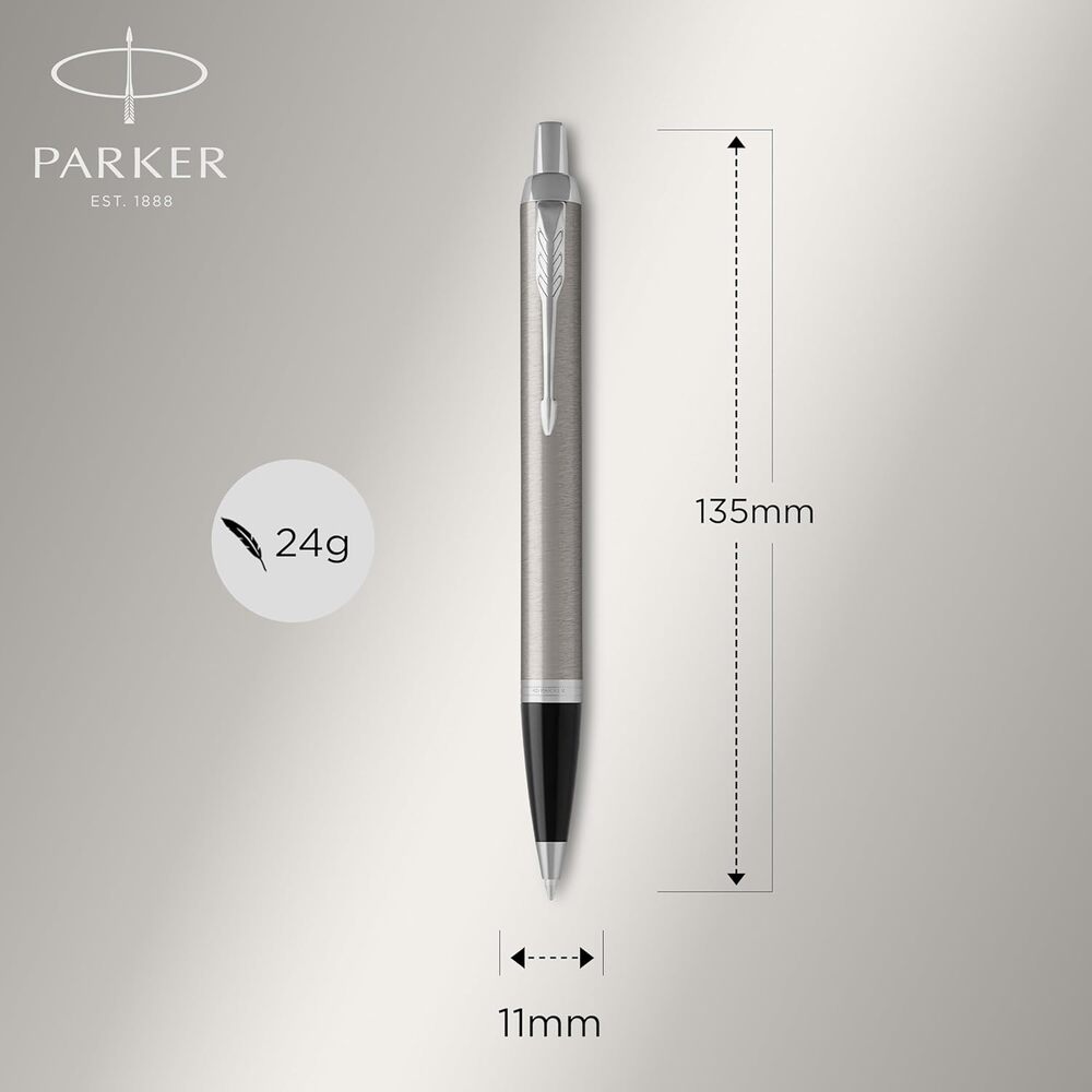 Parker IM Fountain Pen And Ballpoint Pen Set - Stainless Steel / Chrom - Pen City