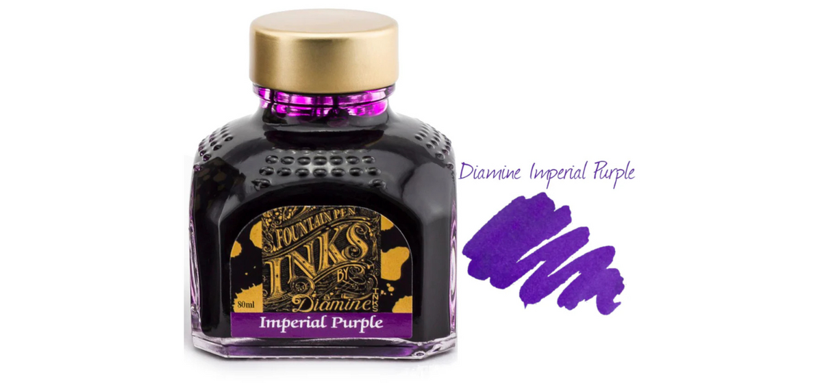 Diamine Ink Bottle 80ml - Purple Shades - Assorted Colours