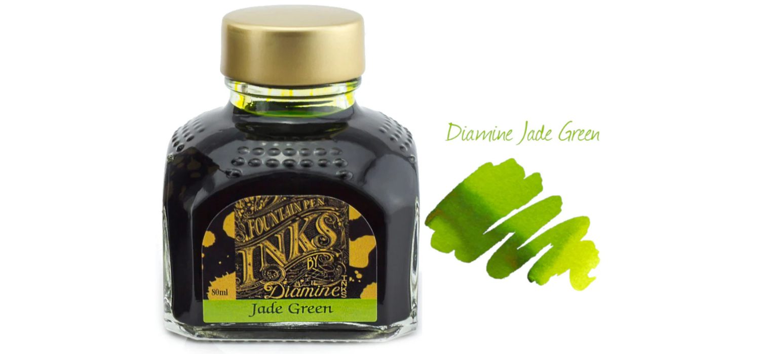 Diamine Ink Bottle 80ml Green Shades Assorted Colours