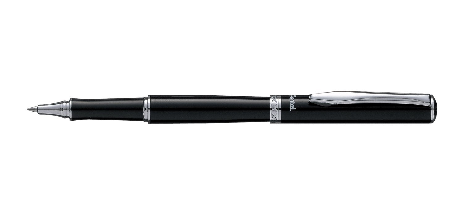 Pentel Sterling EnerGel Rollerball - Black / Chrome Trim