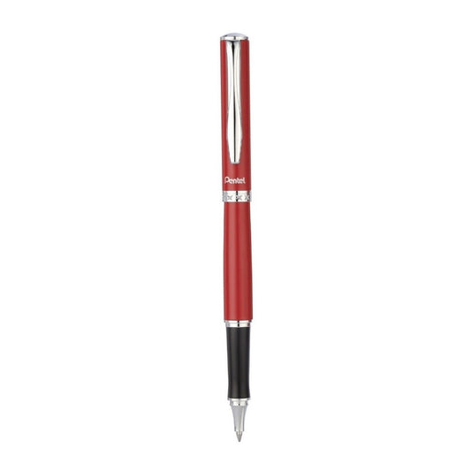 Pentel Sterling EnerGel Rollerball - Red / Chrome Trim