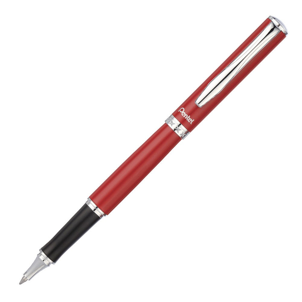 Pentel Sterling EnerGel Rollerball - Red / Chrome Trim