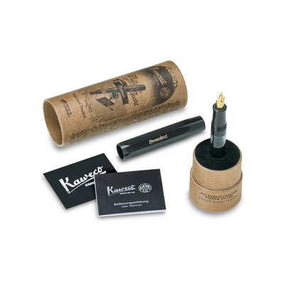 Kaweco Piston Sport Classic Fountain Pen - Black / Gold Trim