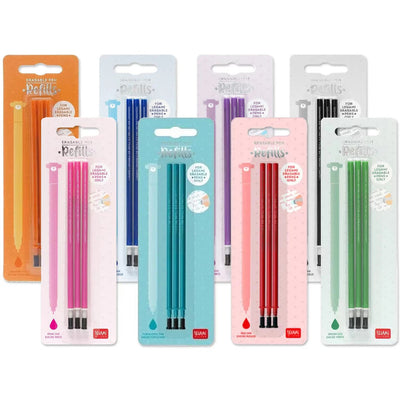 Legami Erasable Gel Pen Refills - 3 Pack