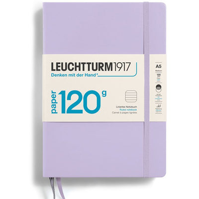 Leuchtturm 1917 Notebook Hard Cover A5 Lined - Lilac - 120g Edition