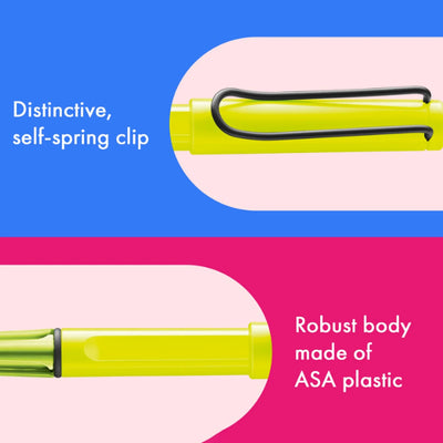 LAMY Safari Fountain Pen - Neon Yellow - Special Edition