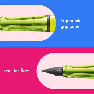 LAMY Safari Fountain Pen - Neon Yellow - Special Edition