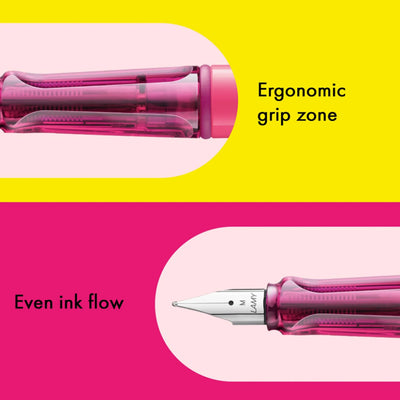 LAMY Safari Fountain Pen - Neon Pink - Special Edition
